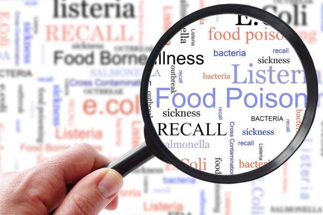 recalls of contaminated food